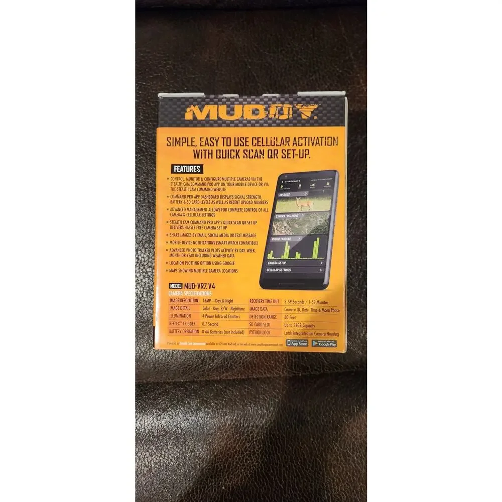 Muddy Manifest 2.0 Cellular Trail Camera Verizon 16MP Hunting Game Cam NEW